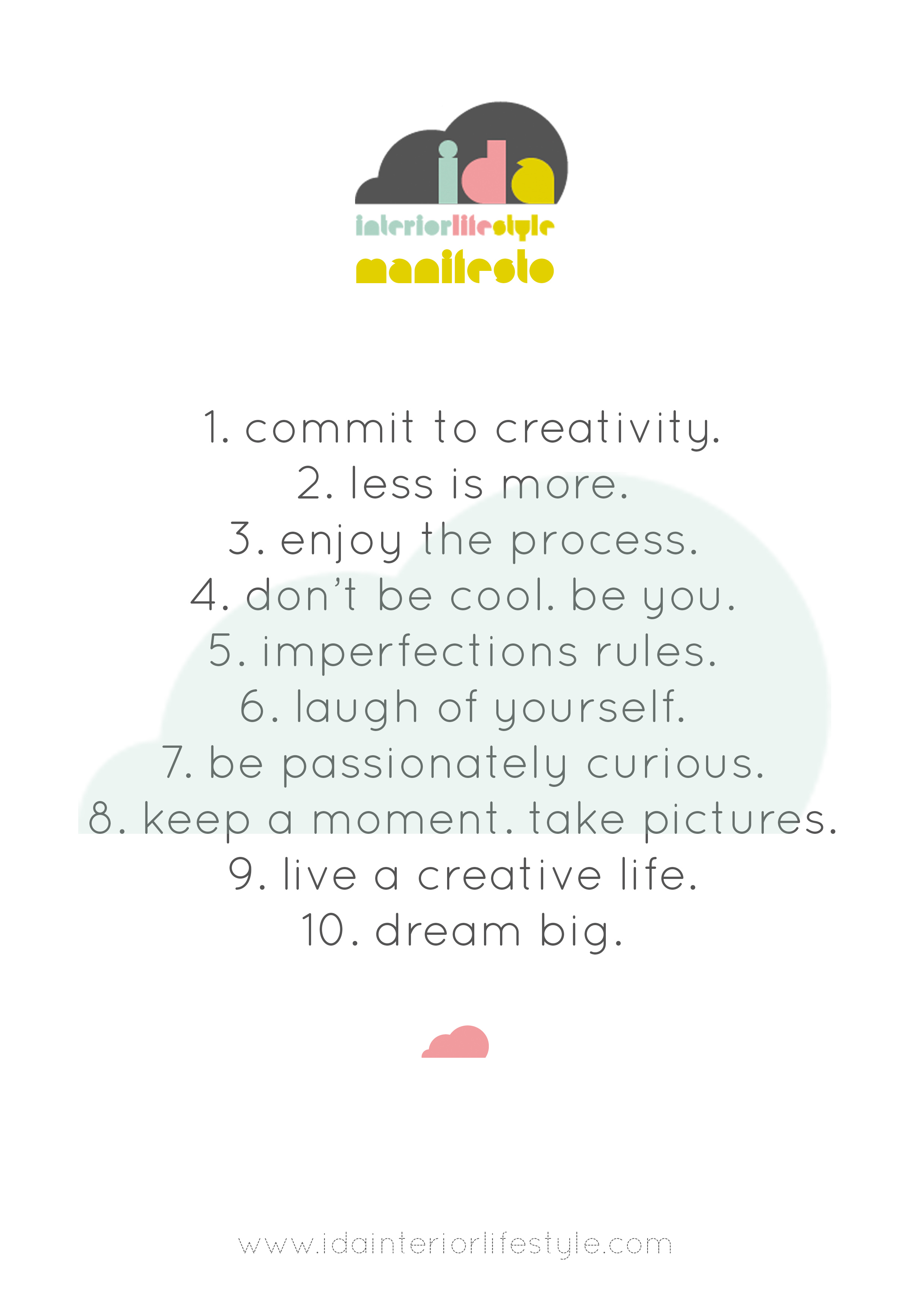 Il manifesto di Ida Interior Lifestyle