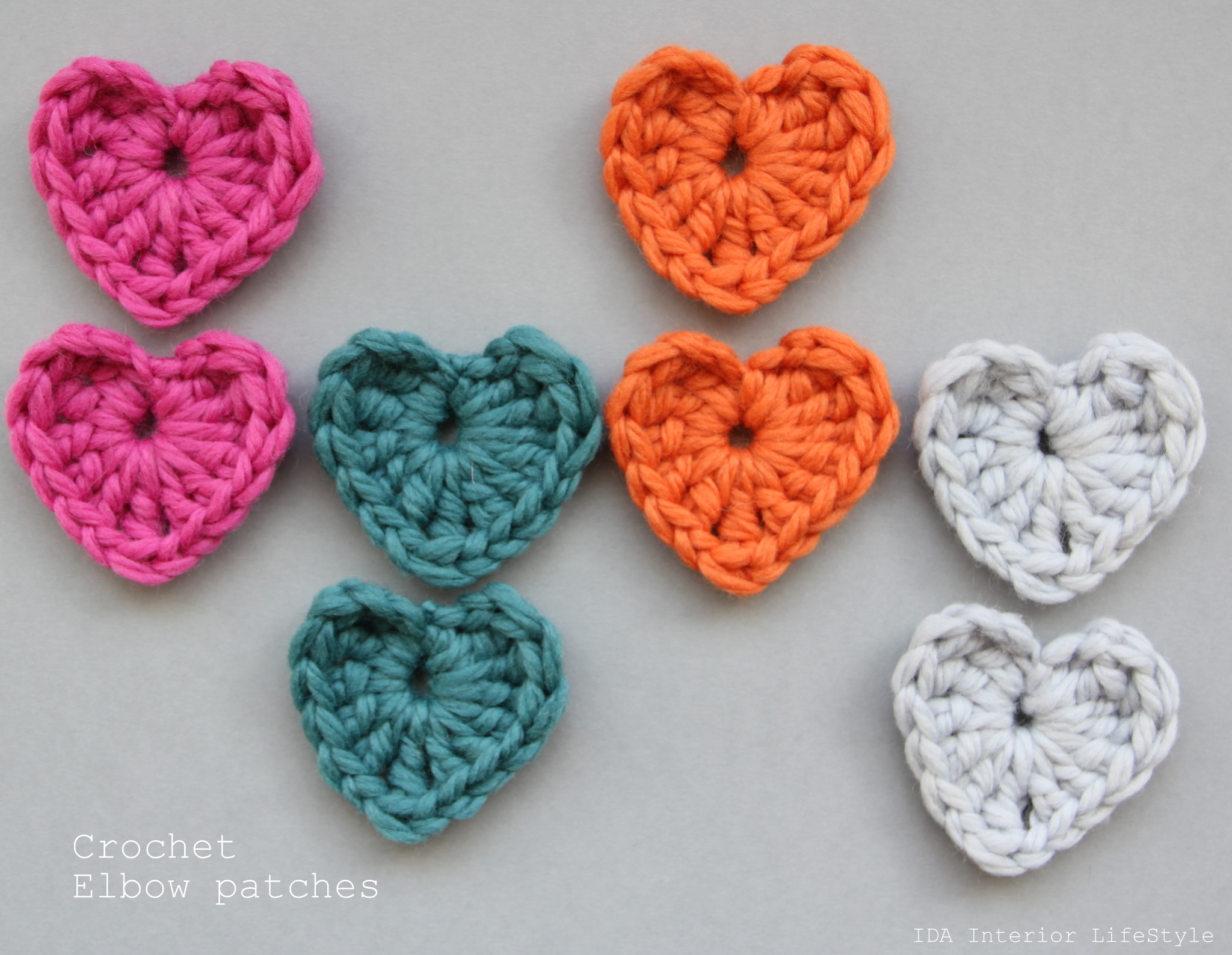 Crochet elbow patches ♥